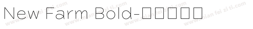 New Farm Bold字体转换